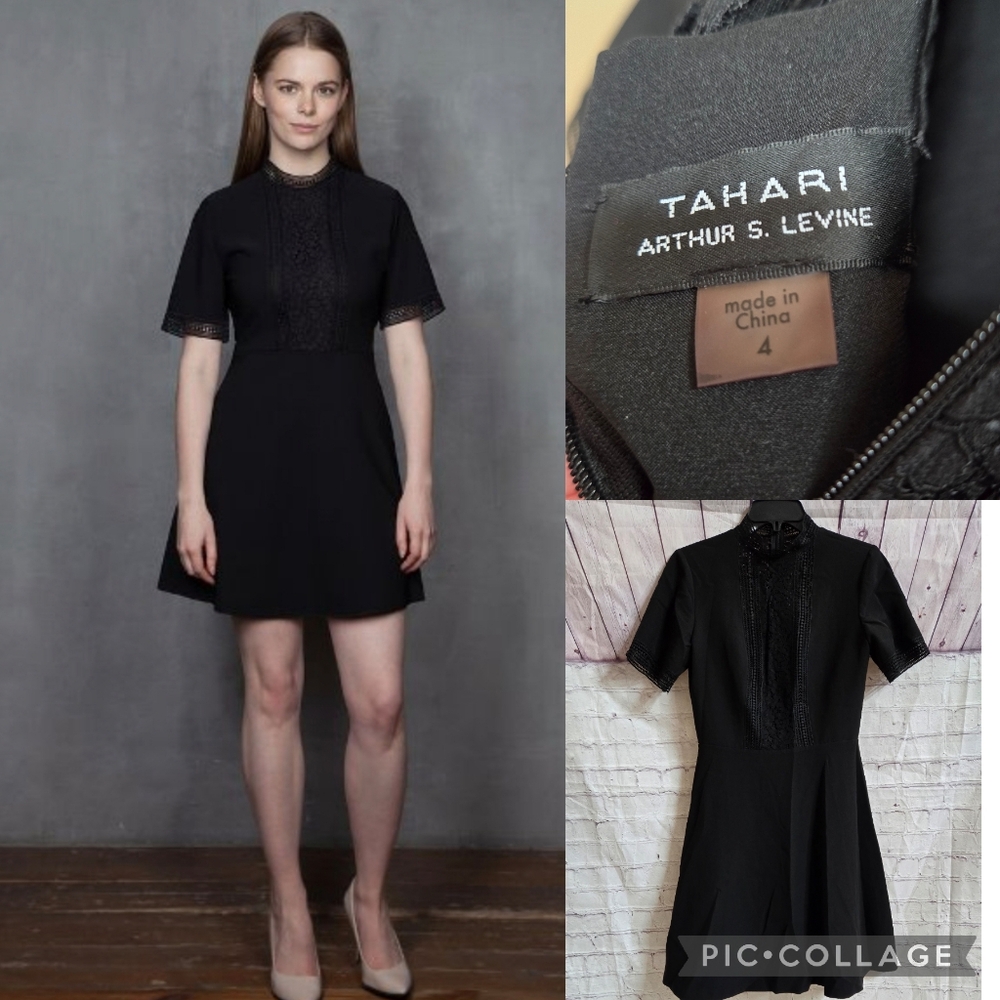 TAHARI BLACK DRESS